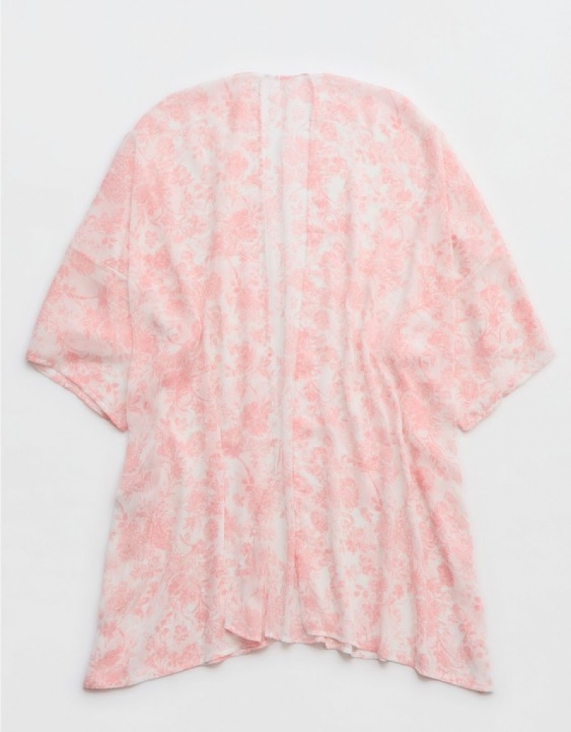 Aerie Chiffon Cape Dress Pink | SZH-645192