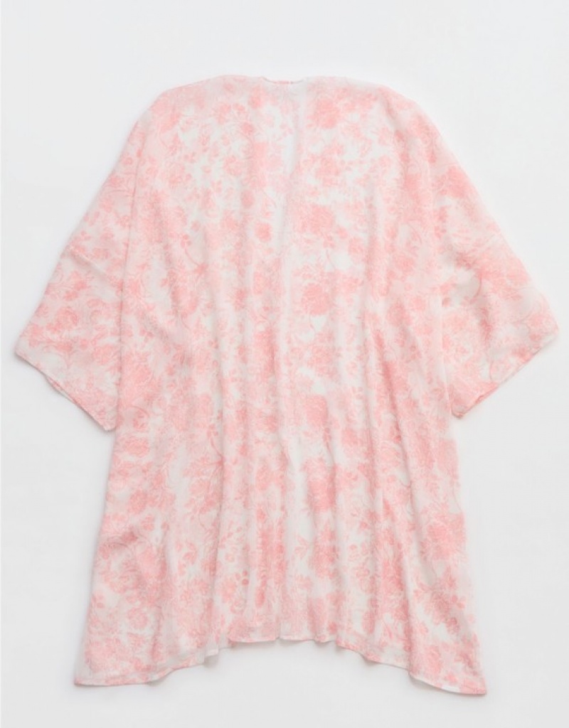 Aerie Chiffon Cape Dress Pink | SZH-645192