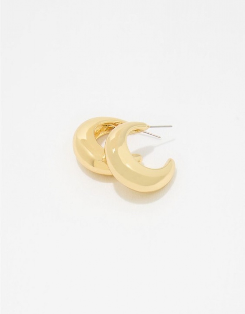 Aerie Chunky Hoop Jewelry Gold | GYF-765438