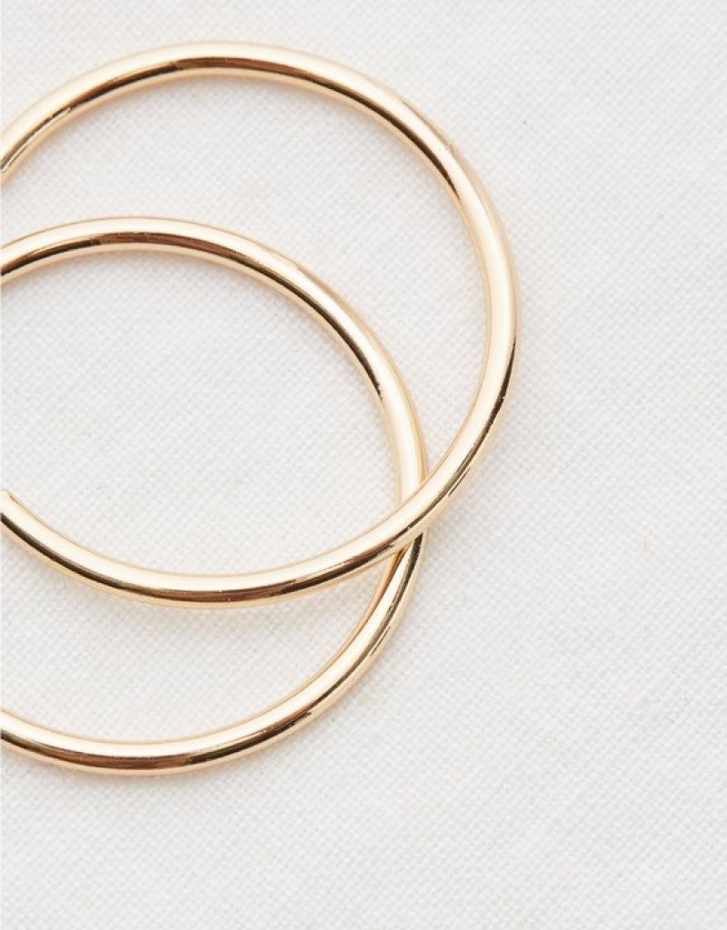 Aerie Classic Hoop Jewelry Gold | LJU-940768