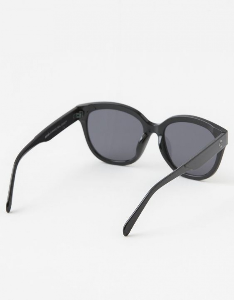 Aerie Dare To Square Sunglasses Black | YKL-713584