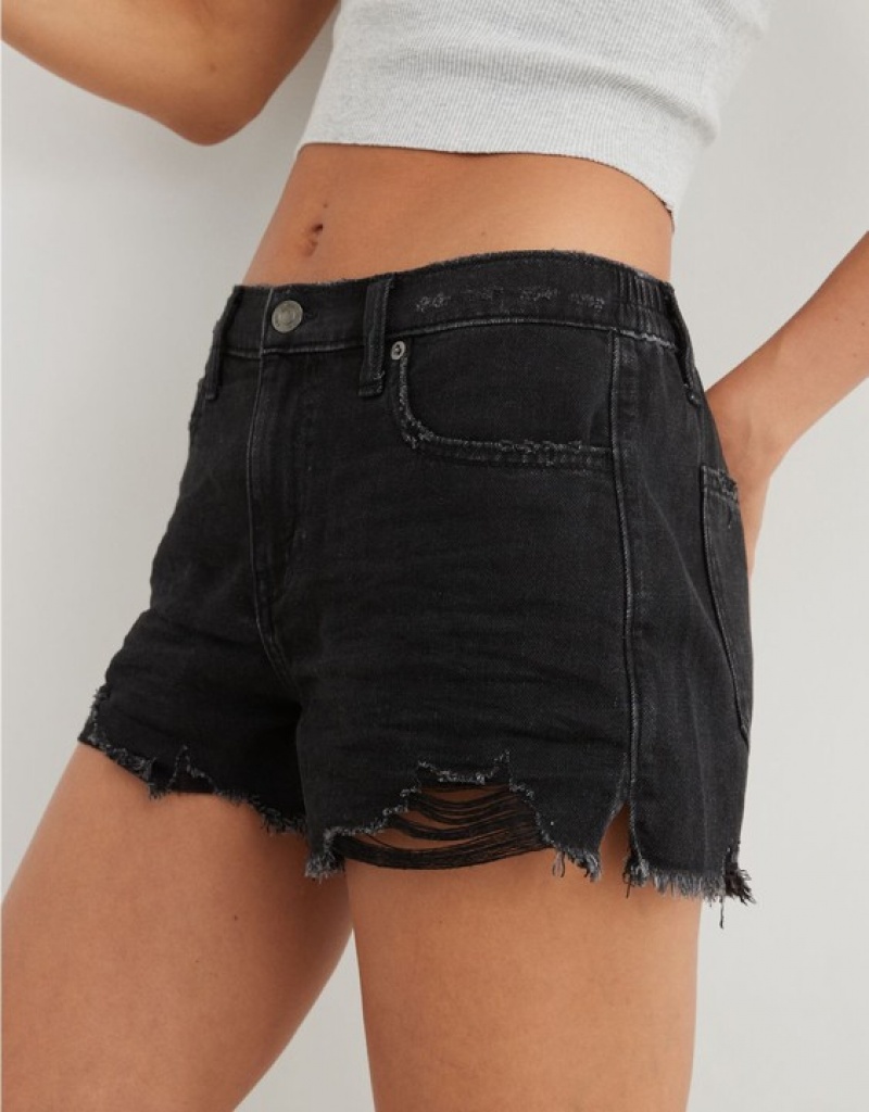 Aerie Daydream Denim Shorts Grey | BLY-258406