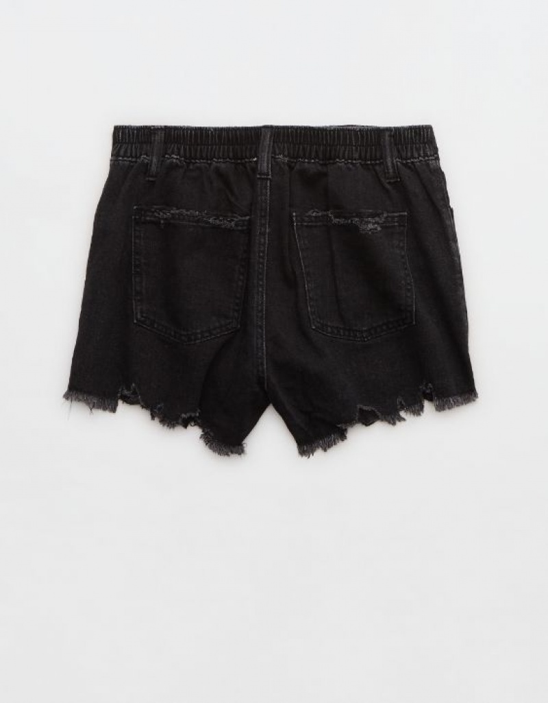 Aerie Daydream Denim Shorts Grey | BLY-258406