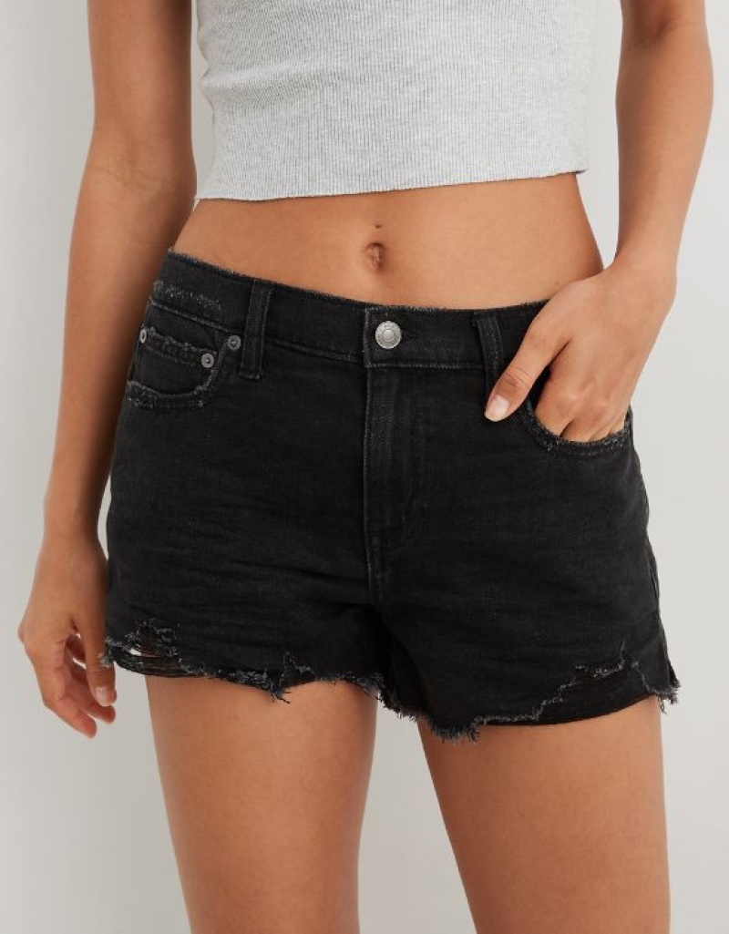 Aerie Daydream Denim Shorts Grey | BLY-258406