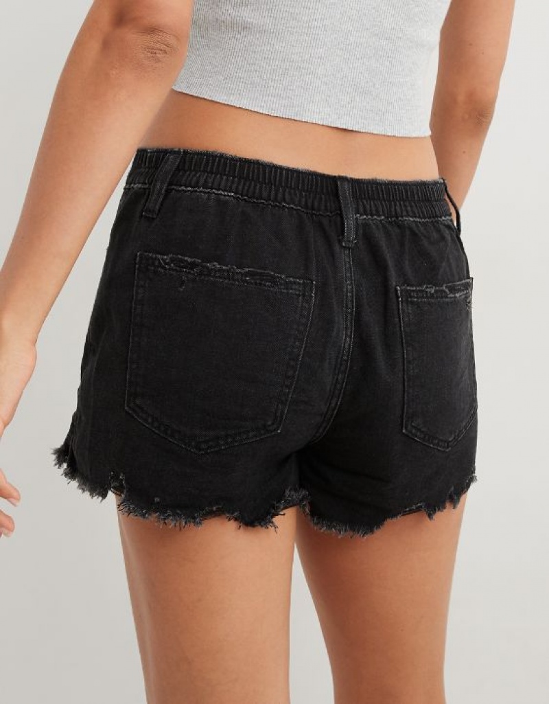 Aerie Daydream Denim Shorts Grey | BLY-258406