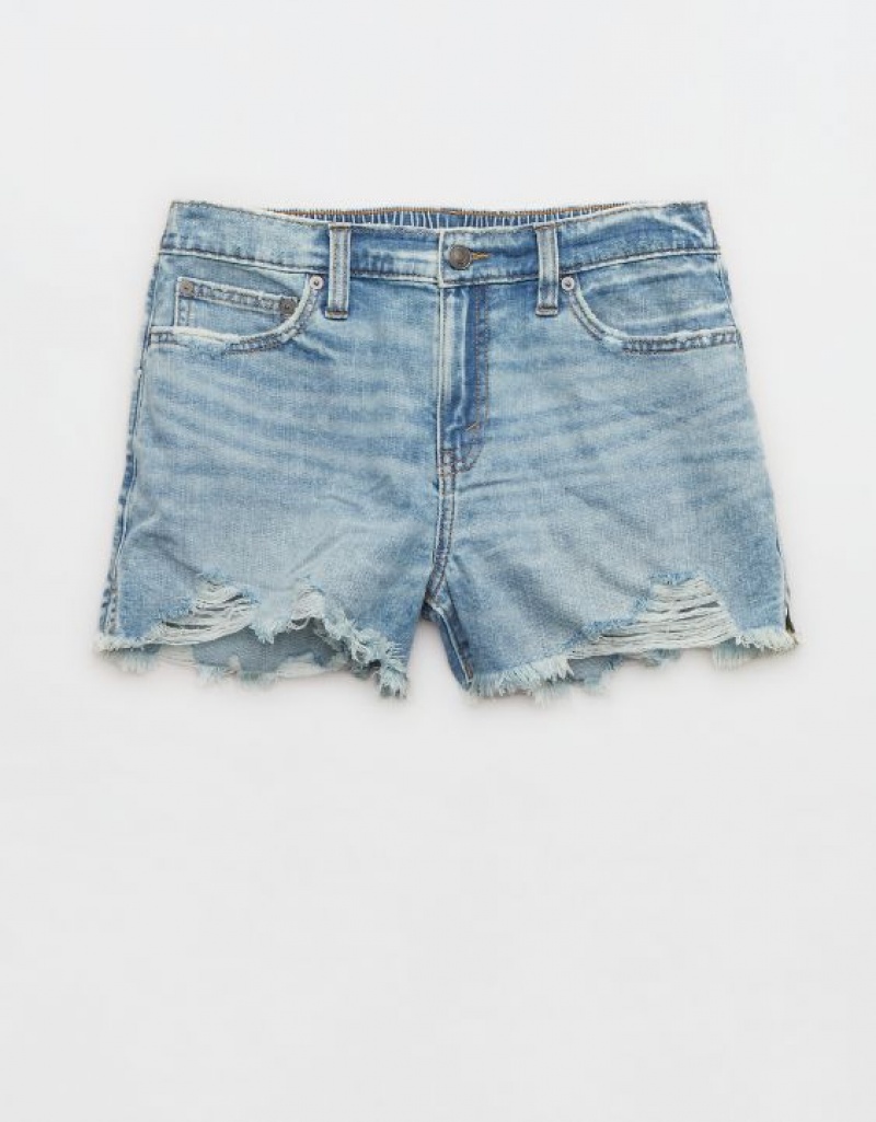 Aerie Daydream Denim Shorts Light Blue | WDV-409758