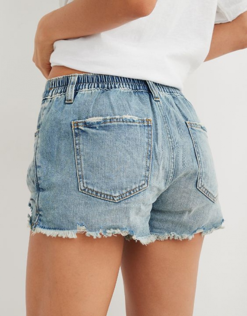 Aerie Daydream Denim Shorts Light Blue | WDV-409758