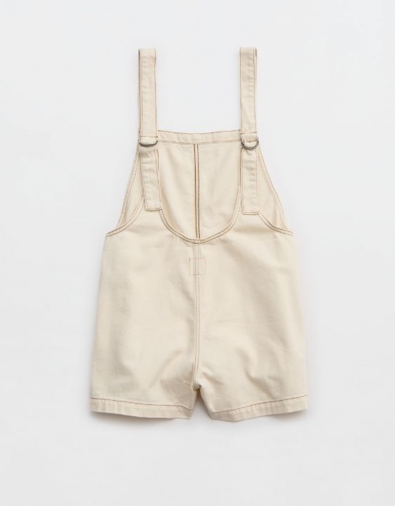 Aerie Denimalls Jumpsuit White | EGK-561084