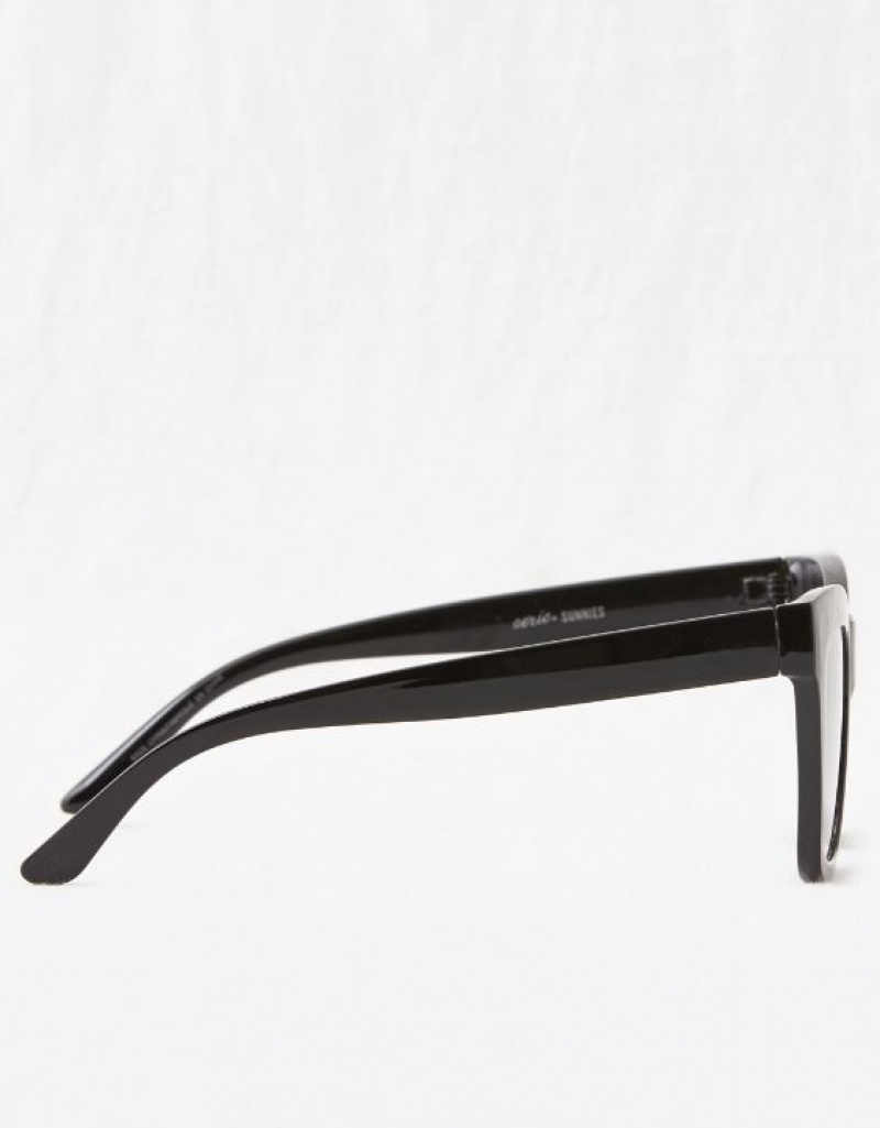 Aerie Dream On Sunglasses Black | UIT-123409