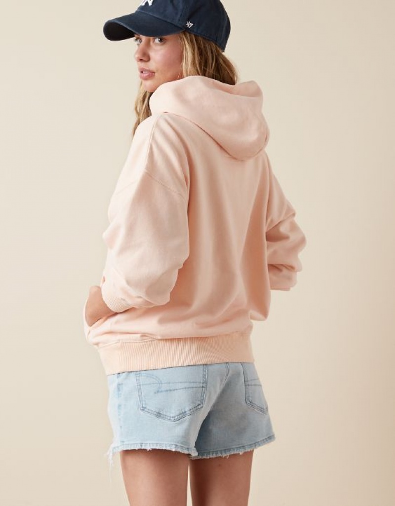 Aerie Fleece Hoodie Light Pink | RMN-375940