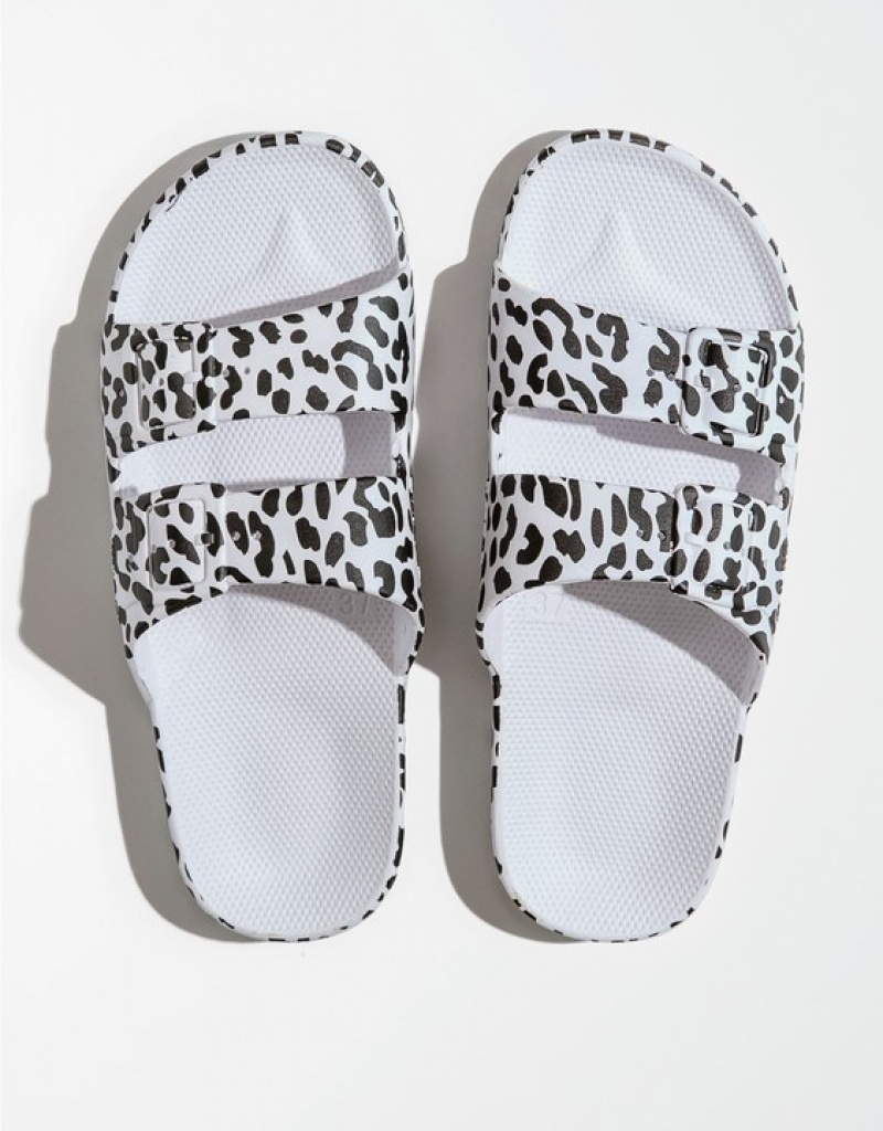 Aerie Freedom Moses Dulce Sandals White / Black | XCK-984163