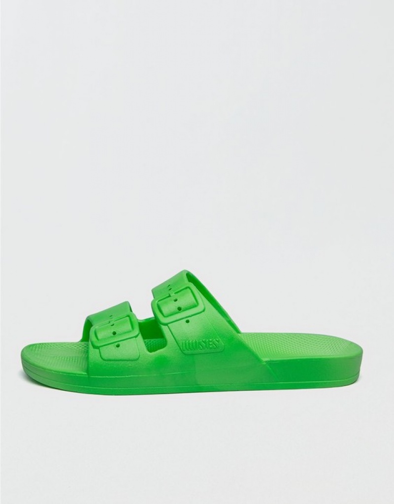 Aerie Freedom Moses Sandals Light Green | IKZ-652473