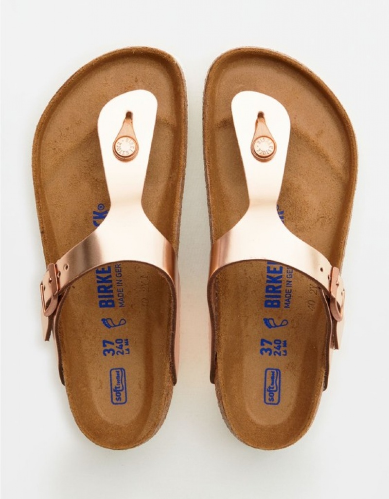 Aerie Gizeh Sandals Rose / Gold | ASZ-603984