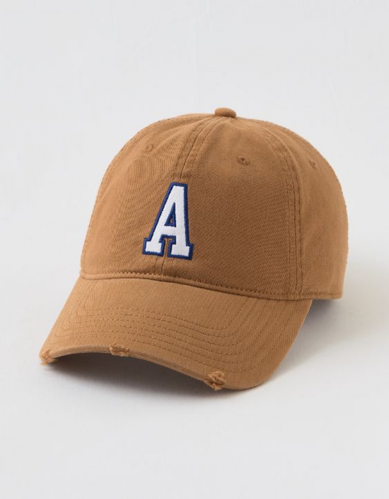 Aerie Graphic Baseball Hats Brown | KOW-183697