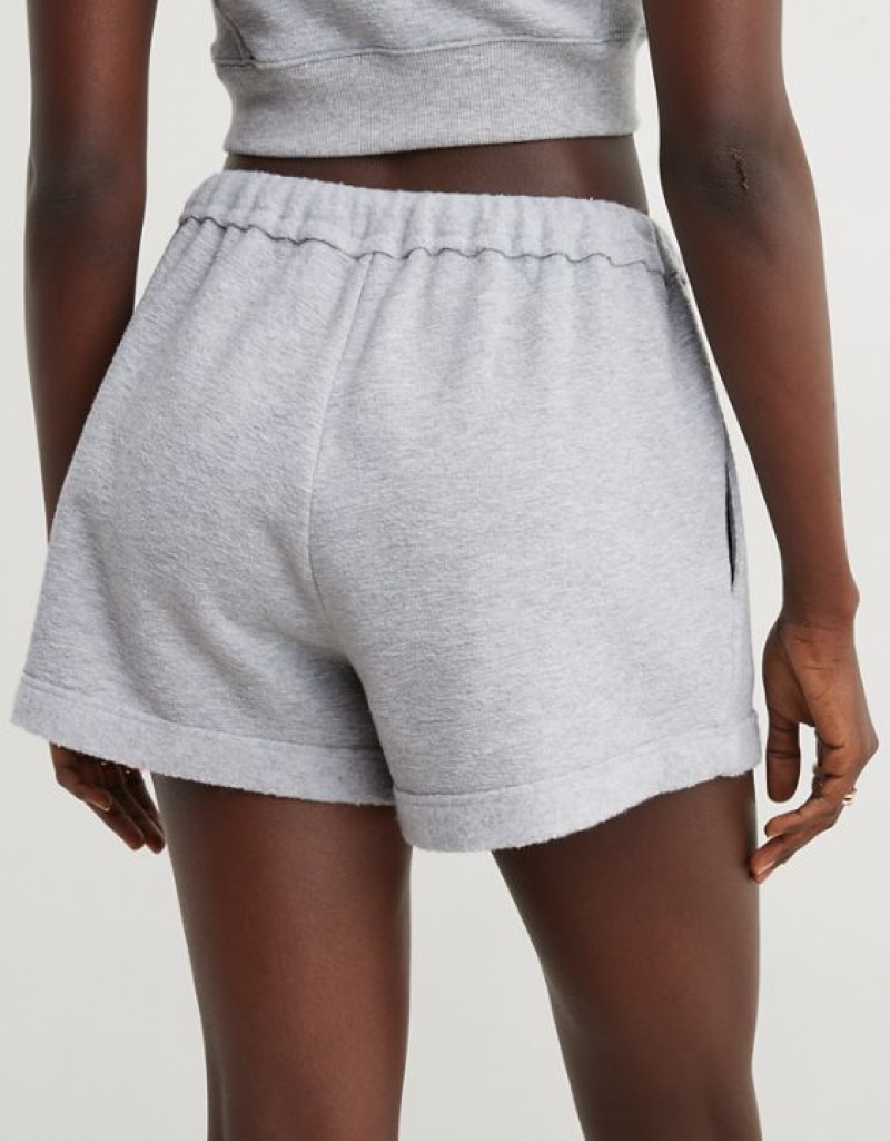 Aerie High Waisted Restart Shorts Grey | UTC-391680