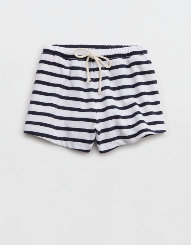 Aerie High Waisted Restart Shorts Navy | DFB-208964