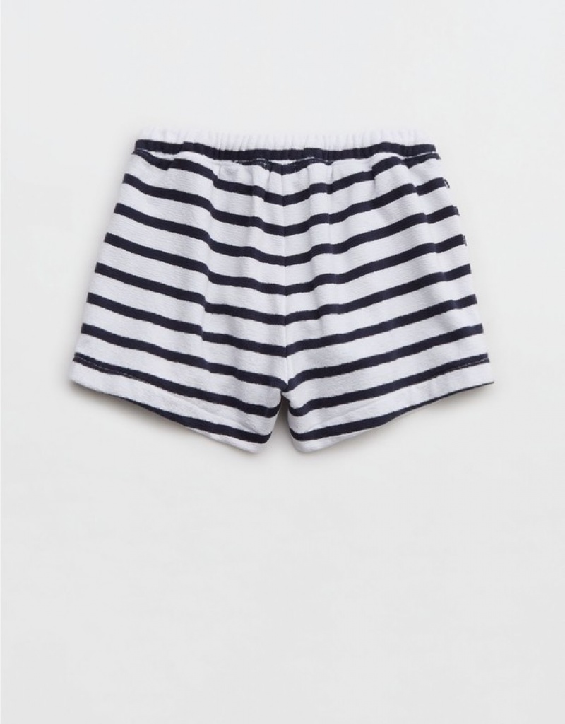 Aerie High Waisted Restart Shorts Navy | DFB-208964