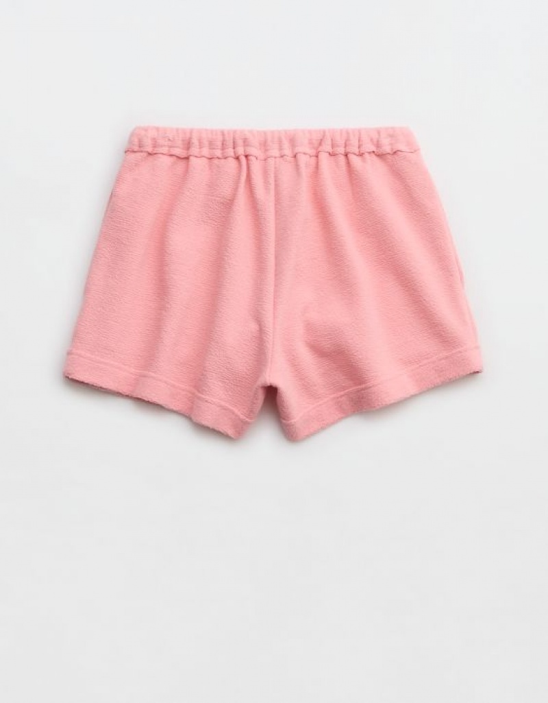 Aerie High Waisted Restart Shorts Pink | SEV-346291