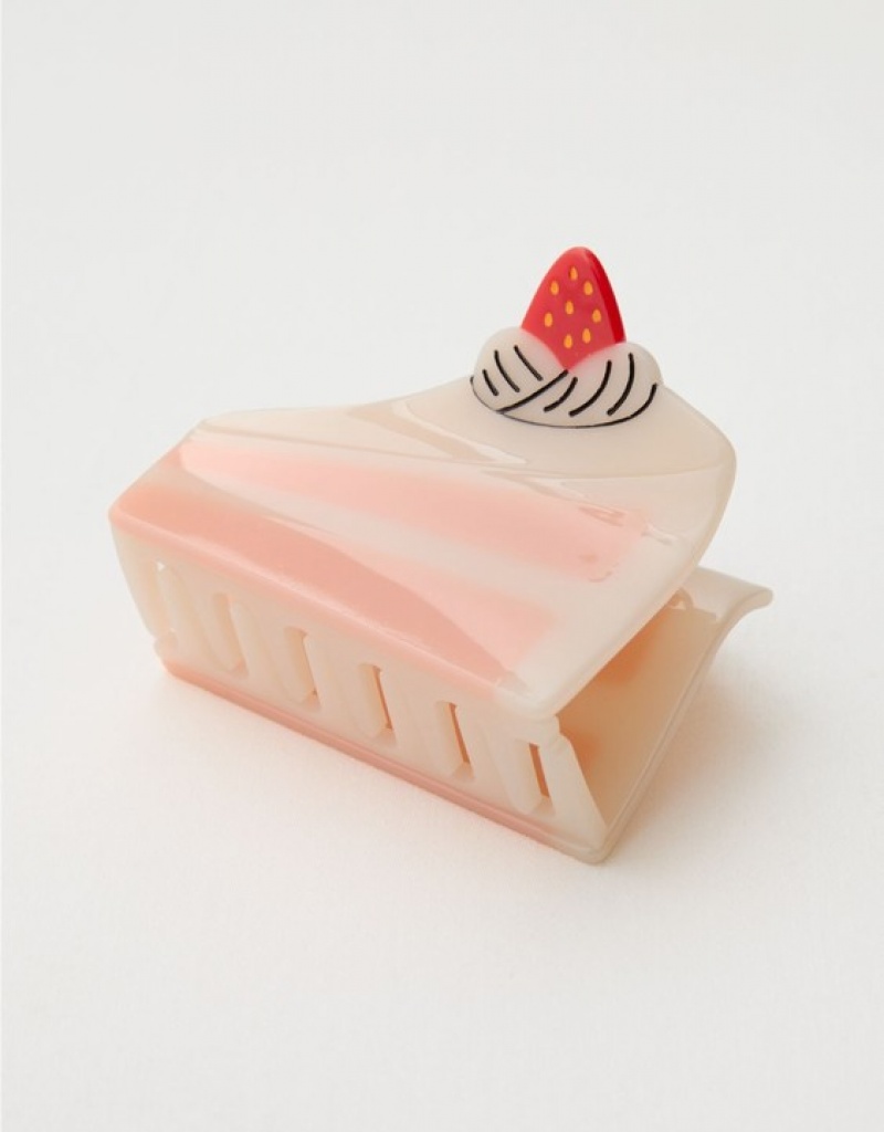 Aerie Jenny Lemons Cake Hair Claw Clip Hair Accessories Light Pink | ODJ-095613