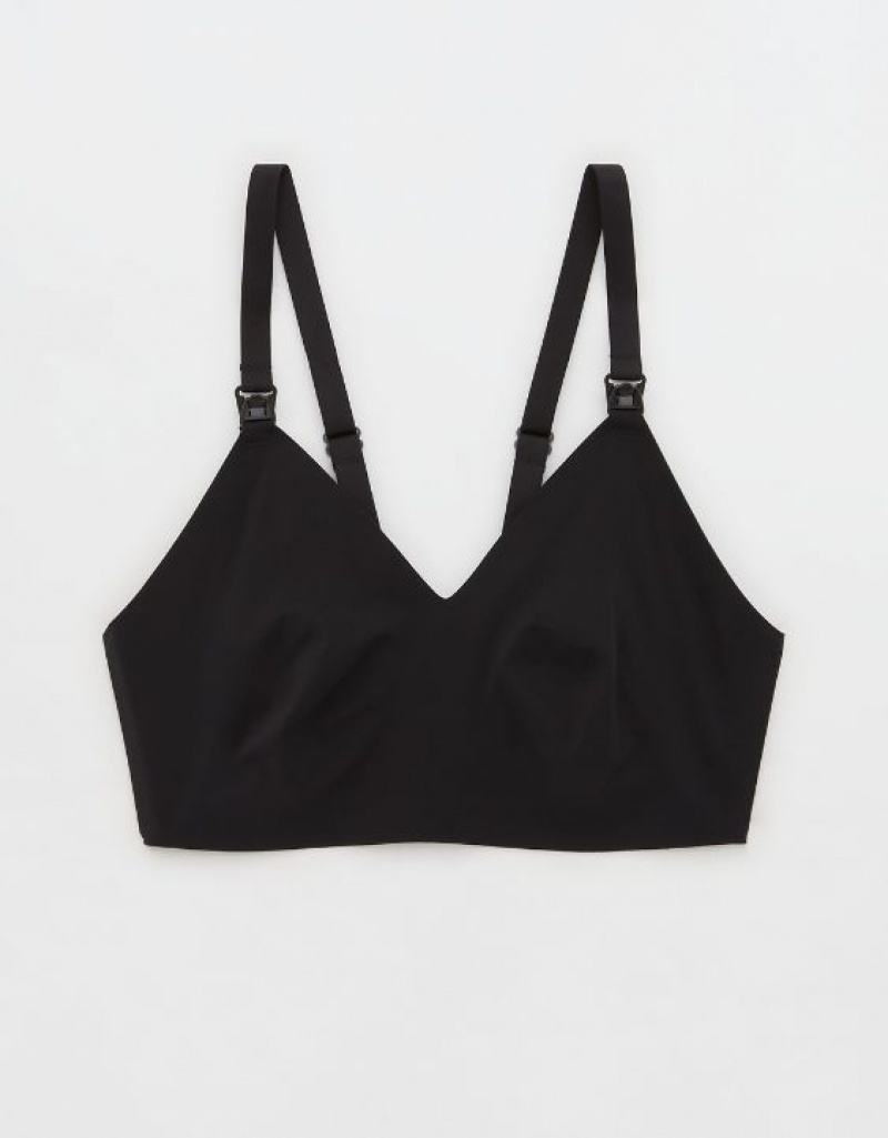 Aerie Mama By Aerie™ Nursing Bras Black | VKI-370625