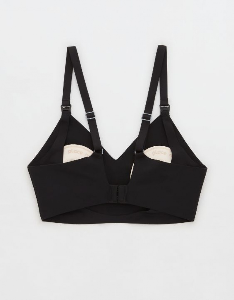 Aerie Mama By Aerie™ Nursing Bras Black | VKI-370625