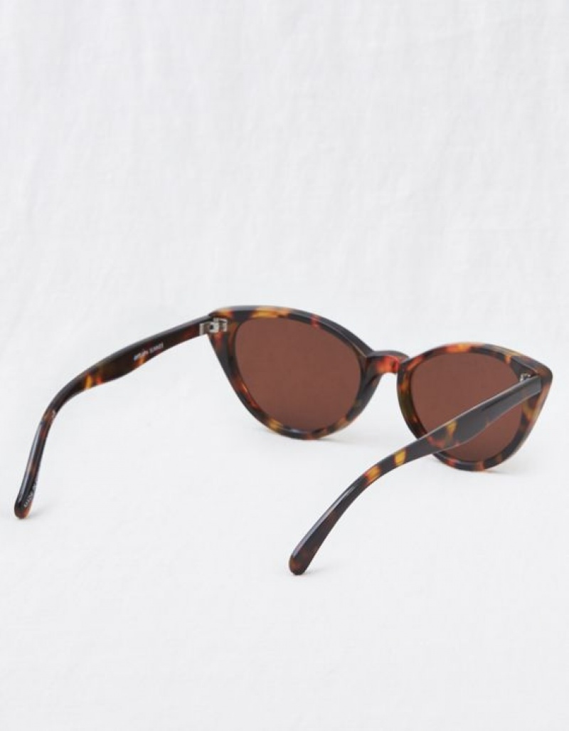 Aerie Meow Sunglasses Leopard | AHM-062491