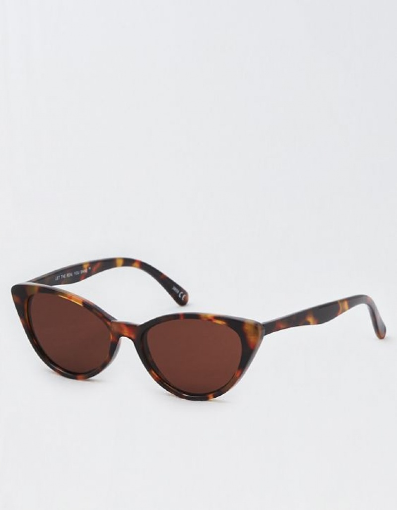 Aerie Meow Sunglasses Leopard | AHM-062491