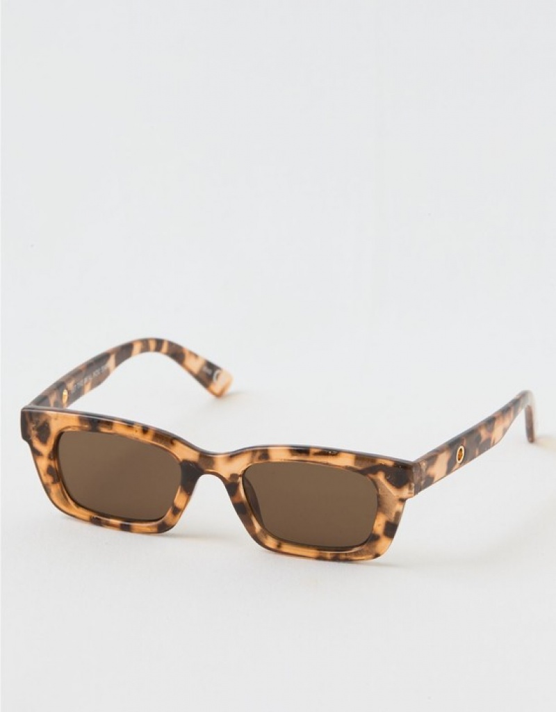 Aerie Mini Weekend Sunglasses Leopard | IJZ-512346