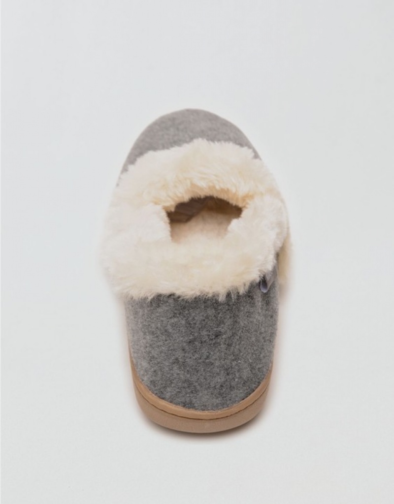 Aerie Minnetonka Dina Slippers Grey | SIA-208749