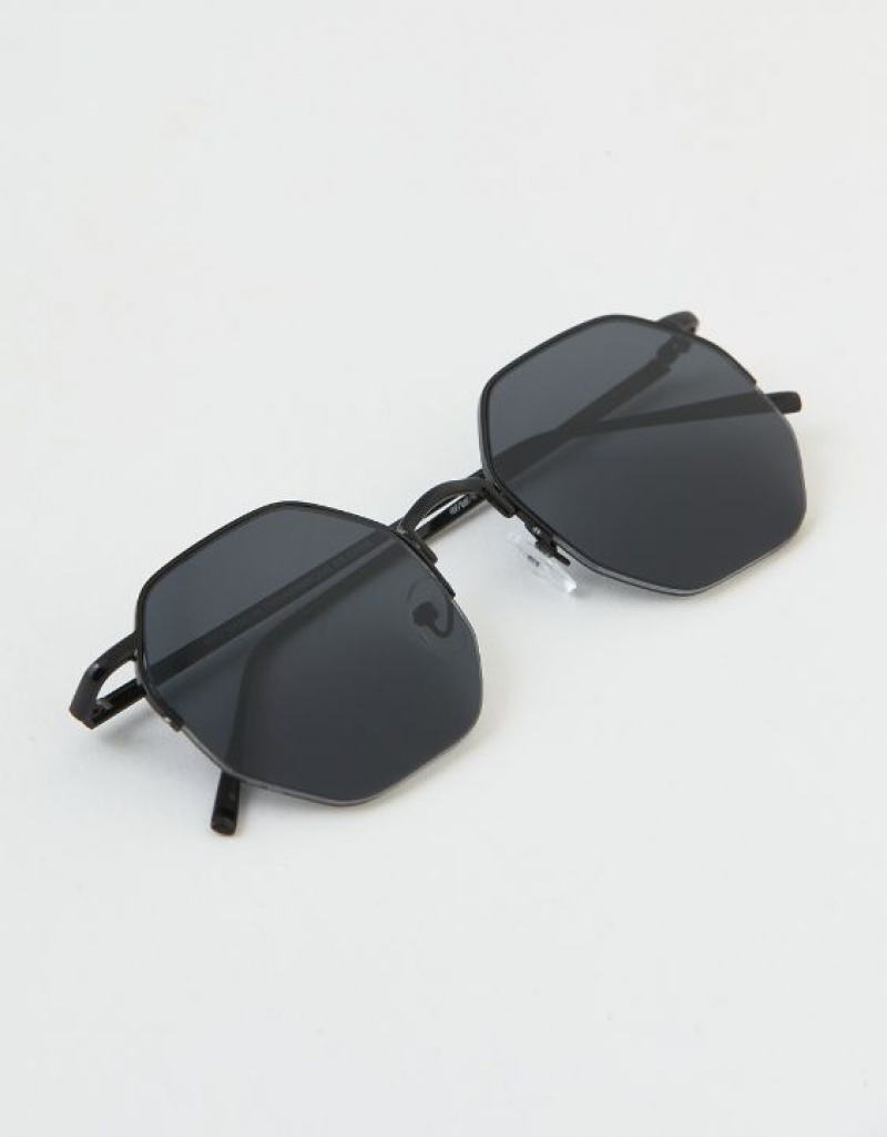 Aerie Movin' N Groovin' Sunglasses Black | HDB-109237