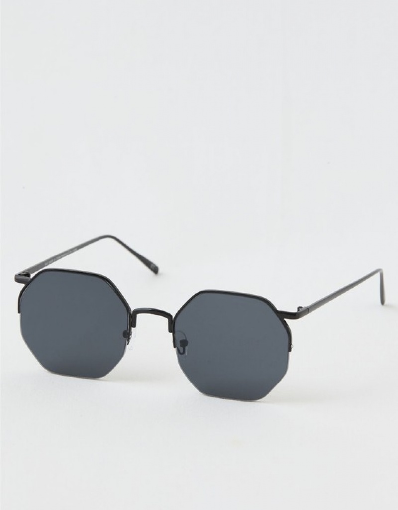 Aerie Movin' N Groovin' Sunglasses Black | HDB-109237