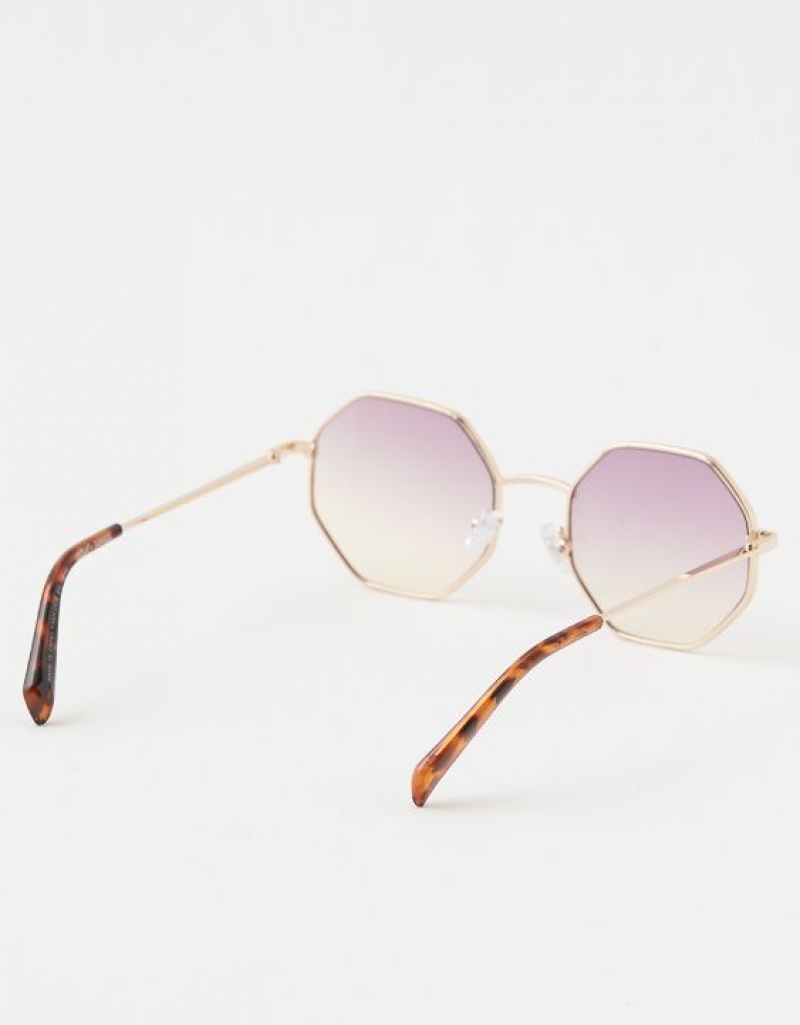 Aerie Movin' N Groovin' Sunglasses Purple | ZFM-570618