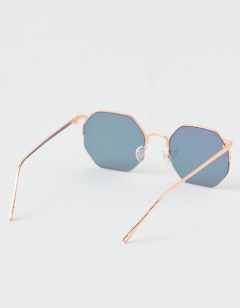 Aerie Movin' N Groovin' Sunglasses Rose / Gold | ICE-804971