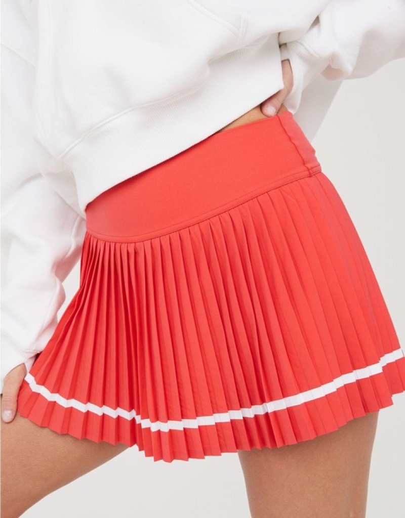 Aerie OFFLINE By All Aces Tennis Skirts Red | PTG-764380