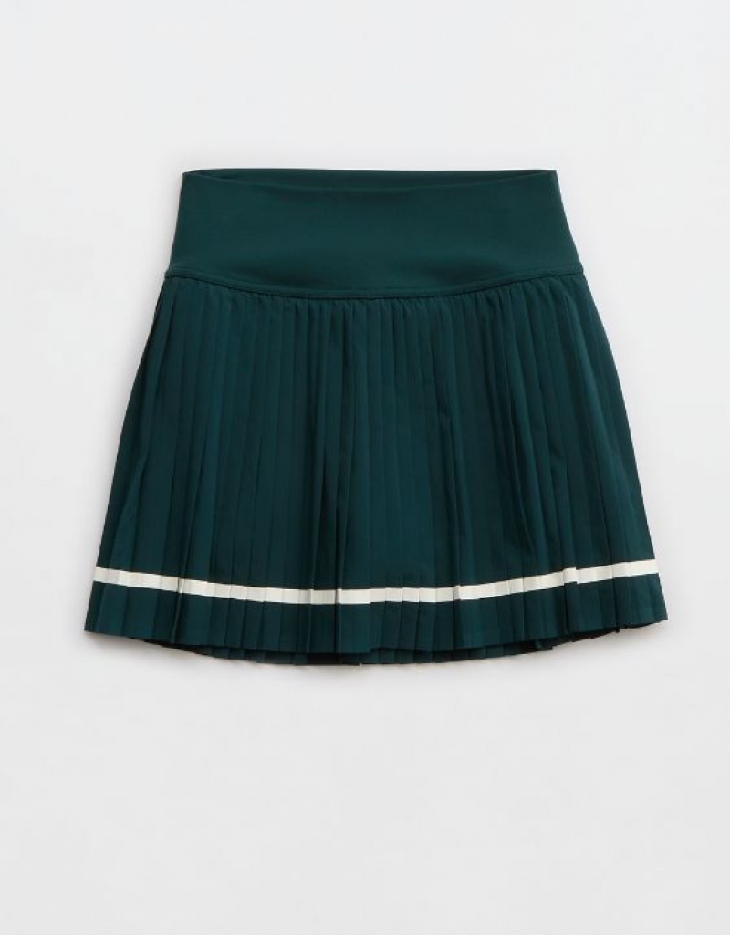 Aerie OFFLINE By All Aces Tennis Skirts Deep Green | NIW-816390