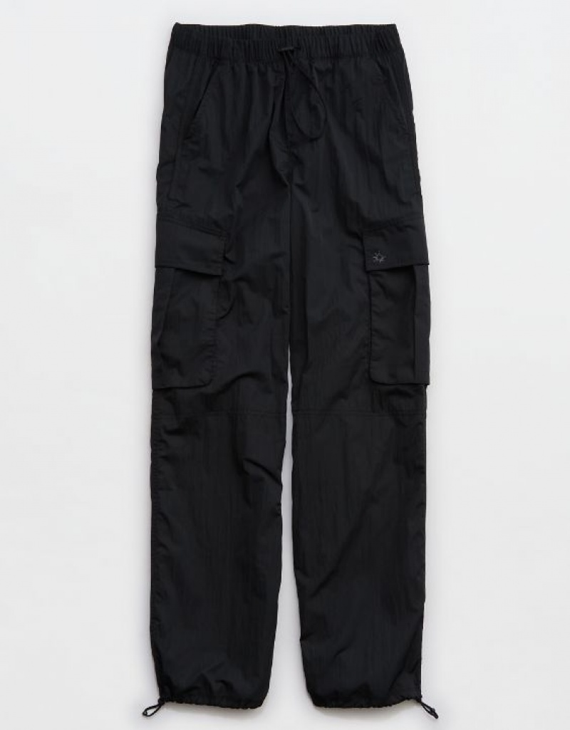 Aerie OFFLINE By Chill Moves Cargo Pants Black | PXZ-038659