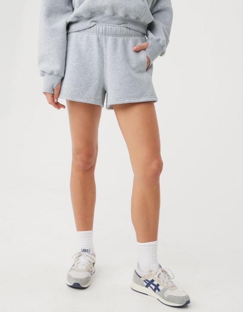 Aerie OFFLINE By Cloud Fleece Shorts Grey | PIZ-851769