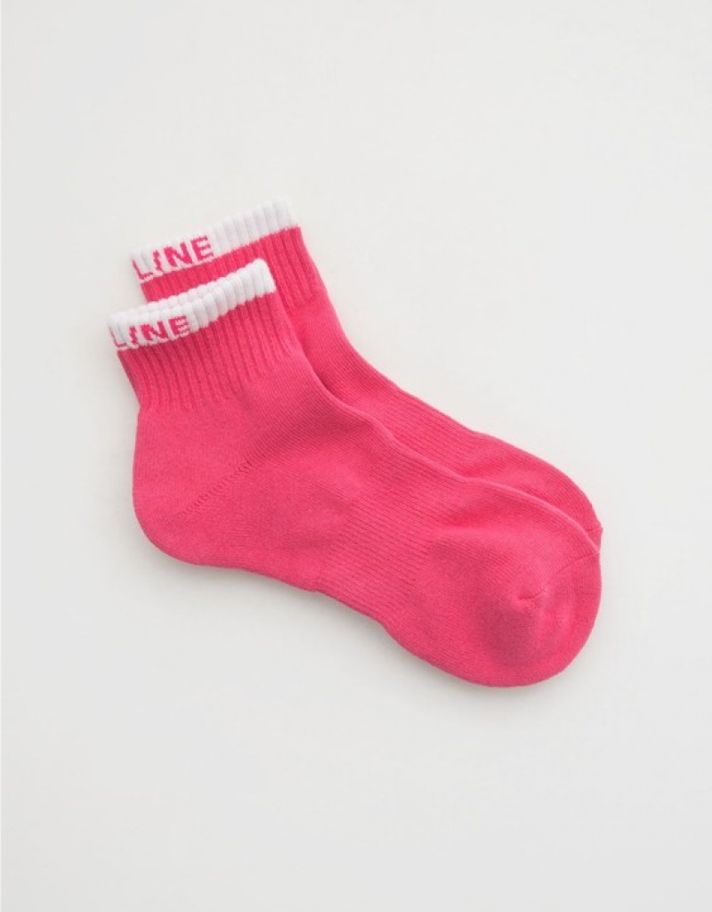 Aerie OFFLINE By Crew Socks Rose | GLP-438196