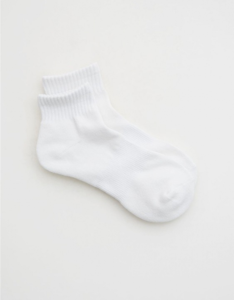 Aerie OFFLINE By Crew Socks White | TDH-791465