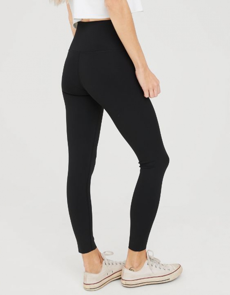 Aerie OFFLINE By Goals High Waisted Leggings Black | TYM-140632