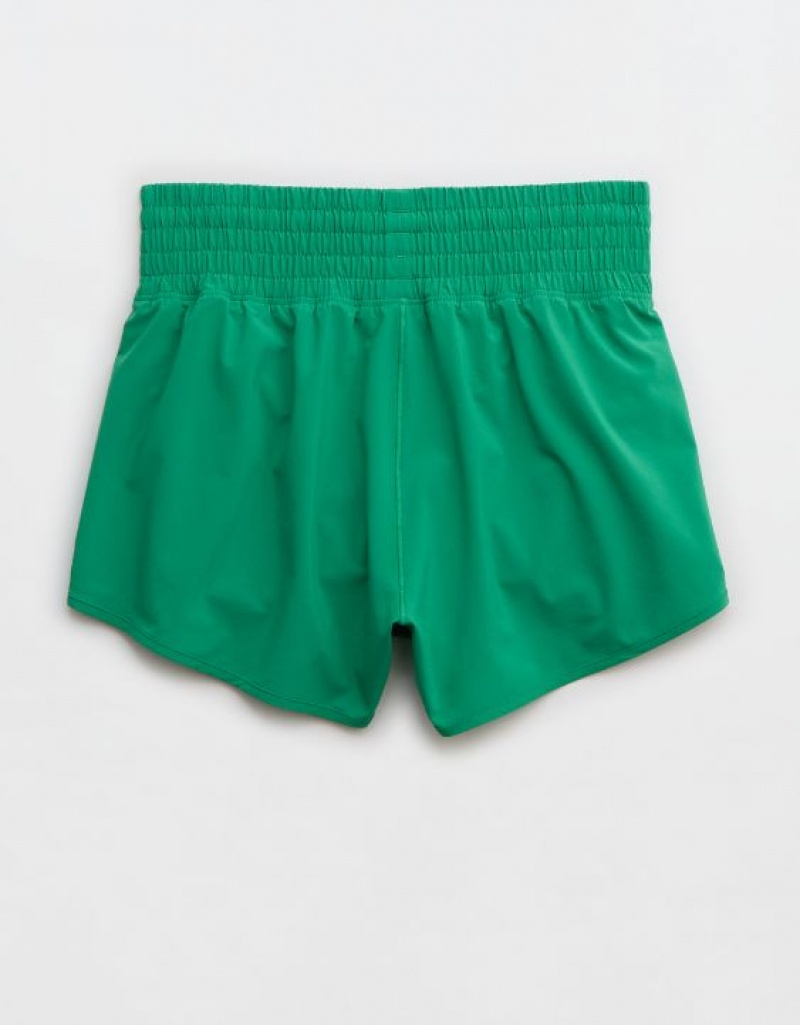 Aerie OFFLINE By High Rise Hot Stuff Shorts Green | GYI-412586