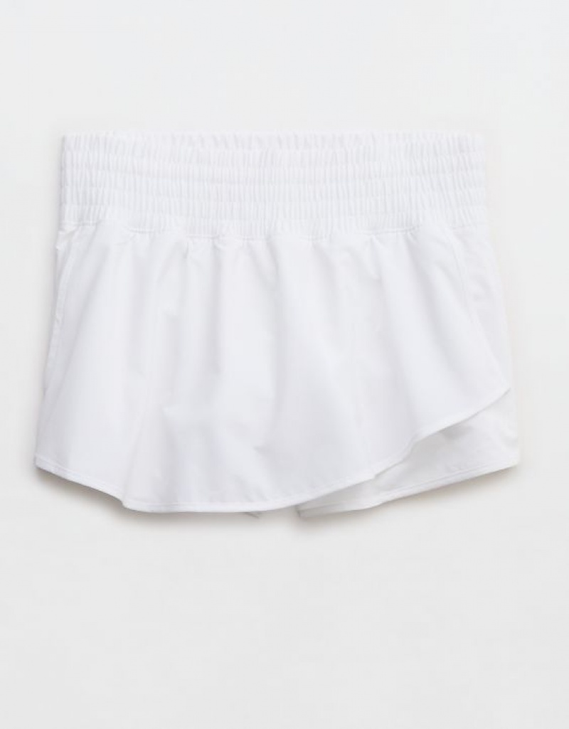 Aerie OFFLINE By High Rise Hot Stuff Shorts White | XYS-982530