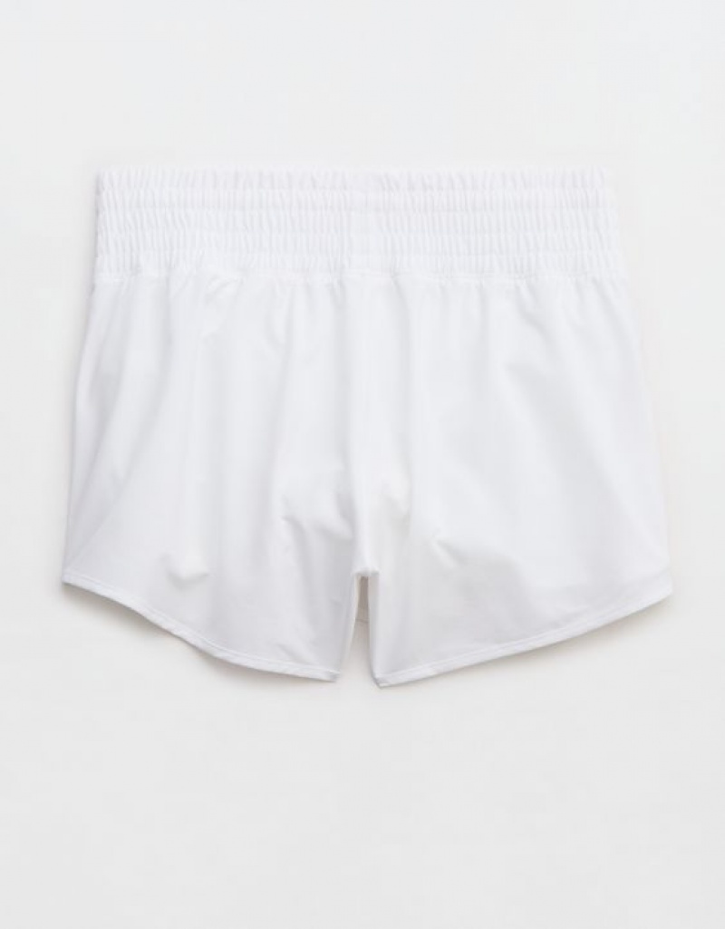 Aerie OFFLINE By High Rise Hot Stuff Shorts White | XYS-982530