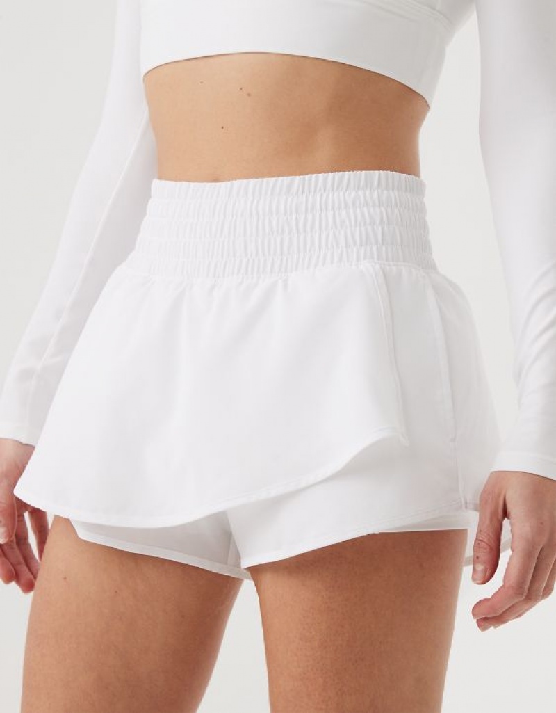 Aerie OFFLINE By High Rise Hot Stuff Shorts White | XYS-982530