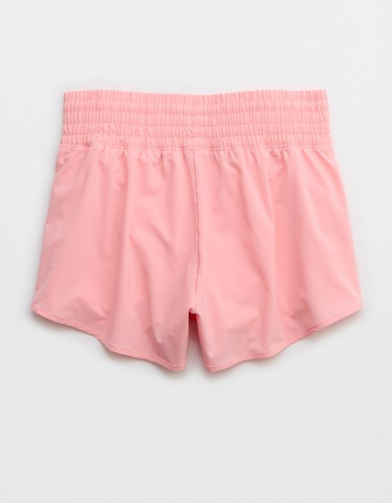 Aerie OFFLINE By High Rise Hot Stuff Shorts Pink | XWN-234105