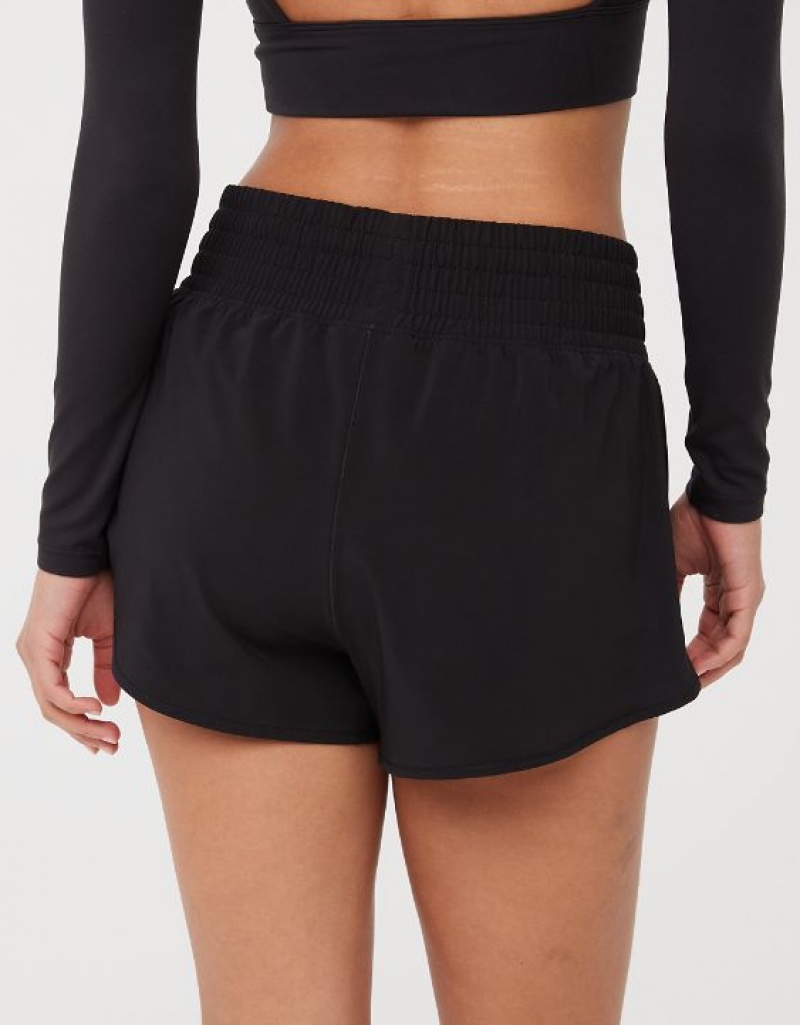 Aerie OFFLINE By High Rise Hot Stuff Skirts Black | AQZ-641358