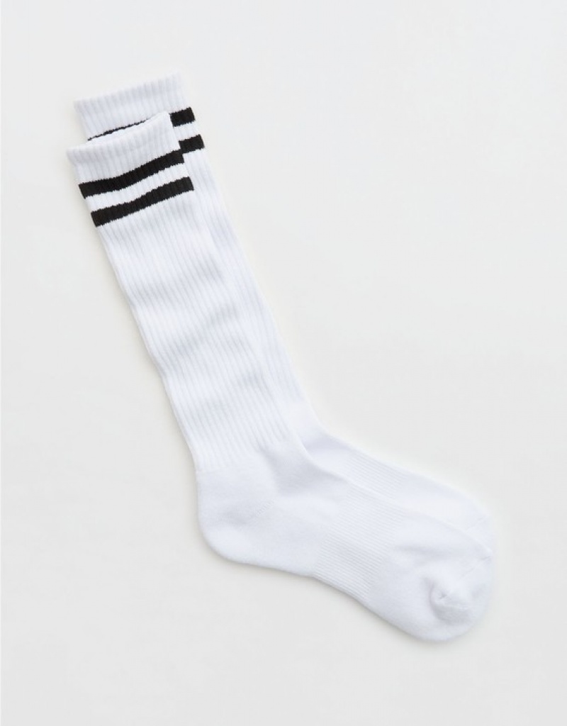 Aerie OFFLINE By Knee-High Socks Black | VHI-530261