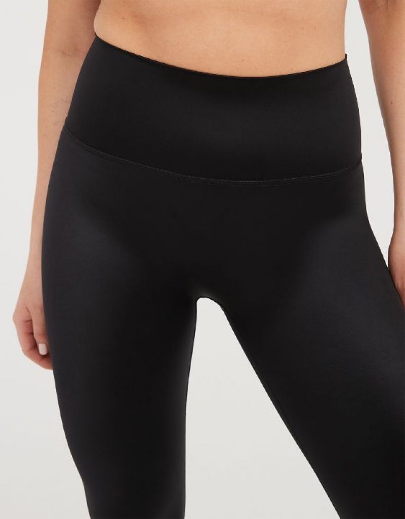 Aerie OFFLINE By Liquid Shine High Waisted Leggings Black | BWR-132870