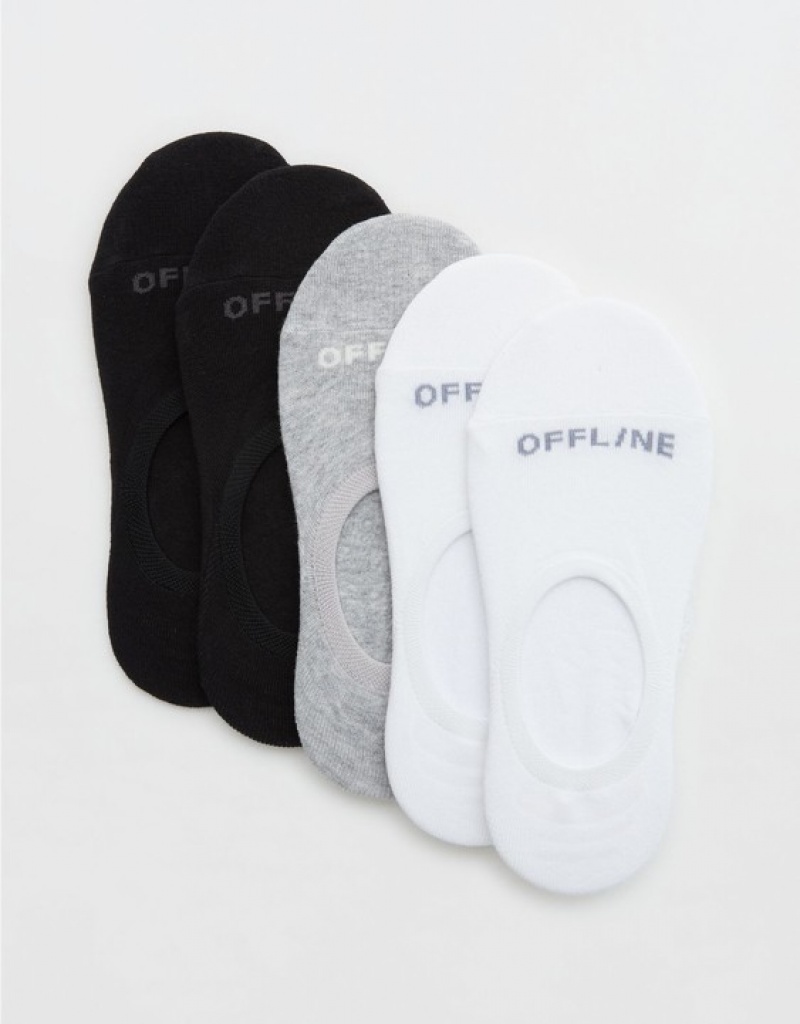 Aerie OFFLINE By No-Show 5-Pack Socks Multicolor | UQB-745903