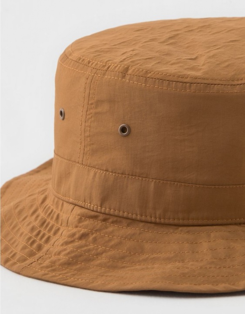 Aerie OFFLINE By Nylon Bucket Hats Brown | ZFE-840195